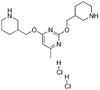 4-甲基-2,6-双(哌啶-3-基甲氧基)嘧啶二盐酸盐, 1289388-29-9, 结构式