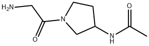 N-[1-(2-AMino-acetyl)-pyrrolidin-3-yl]-acetaMide 化学構造式