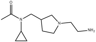 N-[1-(2-AMino-ethyl)-pyrrolidin-3-ylMethyl]-N-cyclopropyl-acetaMide 结构式