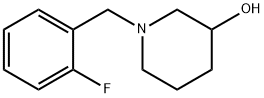1-(2-氟-苄基)-哌啶-3-醇, 864388-88-5, 结构式