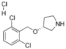 (R)-3-(2,6-二氯-苄氧基)-吡咯烷盐酸盐 结构式