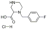 1-(4-氟-苄基)-哌嗪2-甲酸二盐酸盐盐酸盐, 1289384-65-1, 结构式