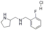(2-Fluoro-benzyl)-pyrrolidin-2-ylmethyl-amine hydrochloride Structure