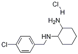 N-(4-氯-苄基)-环己烷-1,2-二胺盐酸盐 结构式