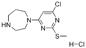 1-(6-氯-2-甲硫基-嘧啶-4-基)-[1,4]二氮杂环庚烷盐酸盐, 1353967-11-9, 结构式