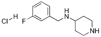 (3-Fluoro-benzyl)-piperidin-4-yl-amine hydrochloride Struktur