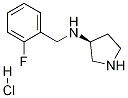 (2-Fluoro-benzyl)-(S)-pyrrolidin-3-yl-amine hydrochloride Structure