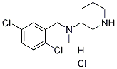 (2,5-二氯-苄基)-甲基-哌啶-3-基-胺盐酸盐 结构式