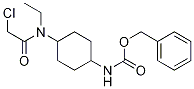 (1R,4R)-{4-[(2-Chloro-acetyl)-ethyl-aMino]-cyclohexyl}-carbaMic acid benzyl ester Struktur