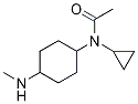 (1R,4R)-N-Cyclopropyl-N-(4-MethylaMino-cyclohexyl)-acetaMide Struktur