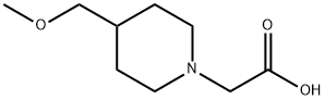 2-(4-(甲氧基甲基)哌啶-1-基)乙酸 结构式