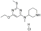 (6-Ethoxy-2-Methylsulfanyl-pyriMidin-4-yl)-Methyl-piperidin-3-yl-aMine hydrochloride|(6-乙氧基-2-甲硫基-嘧啶-4-基)-甲基-哌啶-3-基-胺盐酸盐
