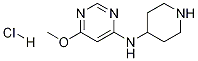 (6-Methoxy-pyriMidin-4-yl)-piperidin-4-yl-aMine hydrochloride Struktur