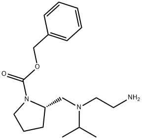 (S)-2-{[(2-AMino-ethyl)-isopropyl-aMino]-Methyl}-pyrrolidine-1-carboxylic acid benzyl ester Structure