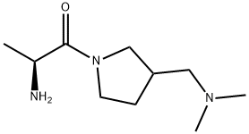 (S)-2-AMino-1-(3-diMethylaMinoMethyl-pyrrolidin-1-yl)-propan-1-one 结构式