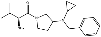 (S)-2-AMino-1-[3-(benzyl-cyclopropyl-aMino)-pyrrolidin-1-yl]-3-Methyl-butan-1-one Structure