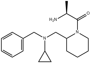(S)-2-AMino-1-{2-[(benzyl-cyclopropyl-aMino)-Methyl]-piperidin-1-yl}-propan-1-one Struktur