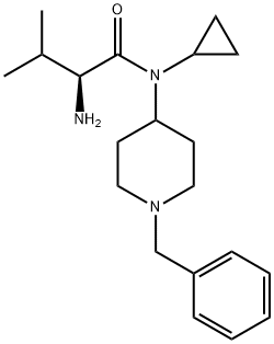(S)-2-AMino-N-(1-benzyl-piperidin-4-yl)-N-cyclopropyl-3-Methyl-butyraMide Struktur