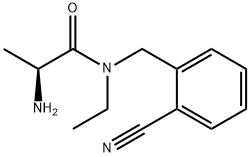(S)-2-AMino-N-(2-cyano-benzyl)-N-ethyl-propionaMide Structure