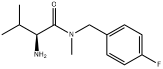 (S)-2-AMino-N-(4-fluoro-benzyl)-3,N-diMethyl-butyraMide Structure