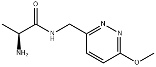(S)-2-AMino-N-(6-Methoxy-pyridazin-3-ylMethyl)-propionaMide 化学構造式