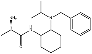 (S)-2-AMino-N-[2-(benzyl-isopropyl-aMino)-cyclohexyl]-propionaMide Struktur