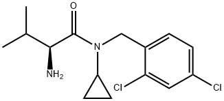 (S)-2-AMino-N-cyclopropyl-N-(2,4-dichloro-benzyl)-3-Methyl-butyraMide Structure