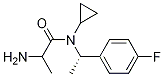 (S)-2-AMino-N-cyclopropyl-N-[1-(4-fluoro-phenyl)-ethyl]-propionaMide Struktur