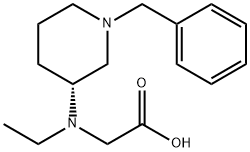 [((R)-1-Benzyl-piperidin-3-yl)-ethyl-aMino]-acetic acid Struktur