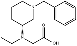 [((R)-1-Benzyl-piperidin-3-yl)-ethyl-aMino]-acetic acid 结构式