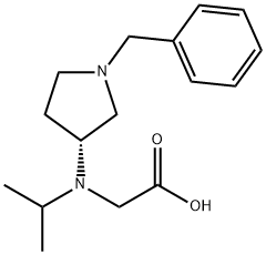 [((R)-1-Benzyl-pyrrolidin-3-yl)-isopropyl-aMino]-acetic acid Structure