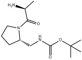 [(S)-1-((S)-2-AMino-propionyl)-pyrrolidin-2-ylMethyl]-carbaMic acid tert-butyl ester Struktur