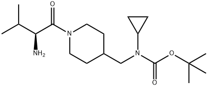 [1-((S)-2-AMino-3-Methyl-butyryl)-piperidin-4-ylMethyl]-cyclopropyl-carbaMic acid tert-butyl ester Structure