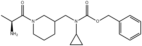 [1-((S)-2-AMino-propionyl)-piperidin-3-ylMethyl]-cyclopropyl-carbaMic acid benzyl ester Struktur