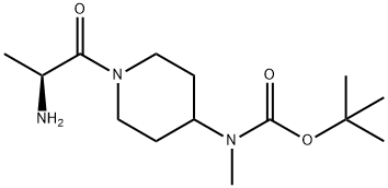 [1-((S)-2-AMino-propionyl)-piperidin-4-yl]-Methyl-carbaMic acid tert-butyl ester Struktur