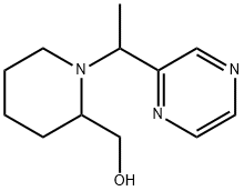 [1-(1-吡嗪-2-基-乙基)-哌啶-2-基]-甲醇, 1289387-14-9, 结构式