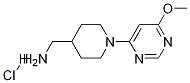[1-(6-甲氧基-嘧啶-4-基)-哌啶-4-基]-甲基-胺盐酸盐 结构式
