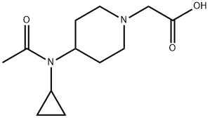 [4-(Acetyl-cyclopropyl-aMino)-piperidin-1-yl]-acetic acid Structure