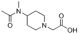 [4-(Acetyl-Methyl-aMino)-piperidin-1-yl]-acetic acid 化学構造式