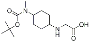 [4-(tert-Butoxycarbonyl-Methyl-aMino)-cyclohexylaMino]-acetic acid Struktur