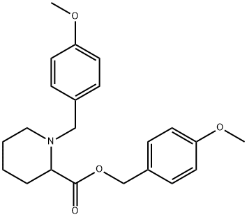 1-(4-Methoxy-benzyl)-piperidine-2-carboxylic acid 4-Methoxy-benzyl ester Struktur