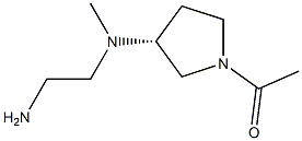 1-{(R)-3-[(2-AMino-ethyl)-Methyl-aMino]-pyrrolidin-1-yl}-ethanone 结构式