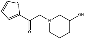 2-(3-羟基-哌啶-1-基)-1-噻吩-2-基-乙酮,1251112-82-9,结构式