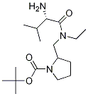 2-{[((S)-2-AMino-3-Methyl-butyryl)-ethyl-aMino]-Methyl}-pyrrolidine-1-carboxylic acid tert-butyl ester Structure