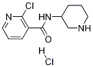 2-氯-N-哌啶-3-基-烟酰胺盐酸盐 结构式
