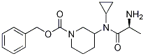 3-[((S)-2-AMino-propionyl)-cyclopropyl-aMino]-piperidine-1-carboxylic acid benzyl ester Struktur