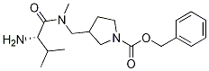 3-{[((S)-2-AMino-3-Methyl-butyryl)-Methyl-aMino]-Methyl}-pyrrolidine-1-carboxylic acid benzyl ester Struktur