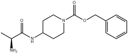 4-((S)-2-AMino-propionylaMino)-piperidine-1-carboxylic acid benzyl ester Structure