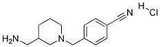 4-(3-氨甲基-哌啶-1-基甲基)-苄腈盐酸盐, 1353973-79-1, 结构式