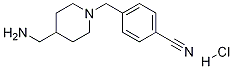 4-(4-氨甲基-哌啶-1-基甲基)-苄腈盐酸盐 结构式